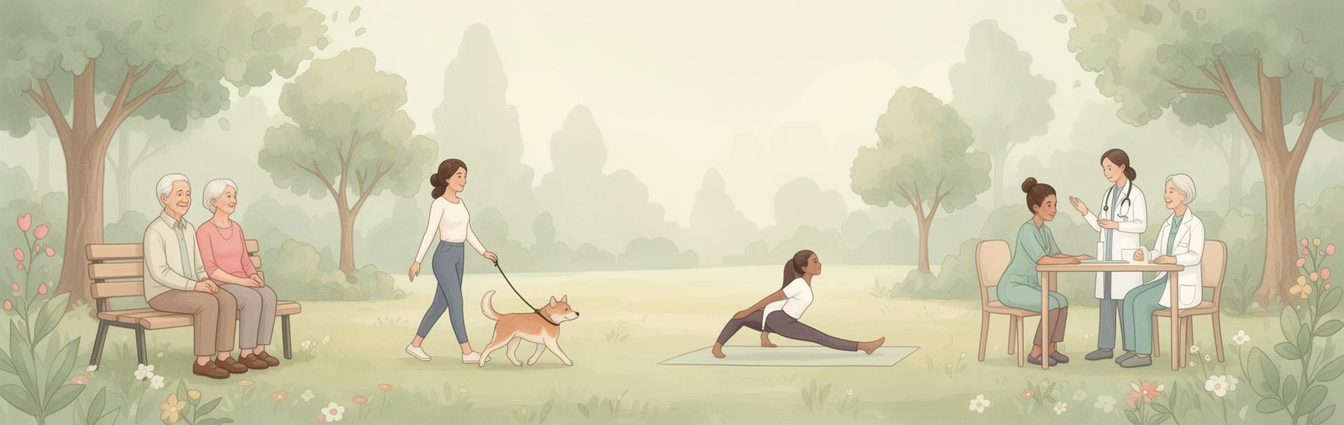 Wellness and healthcare illustration